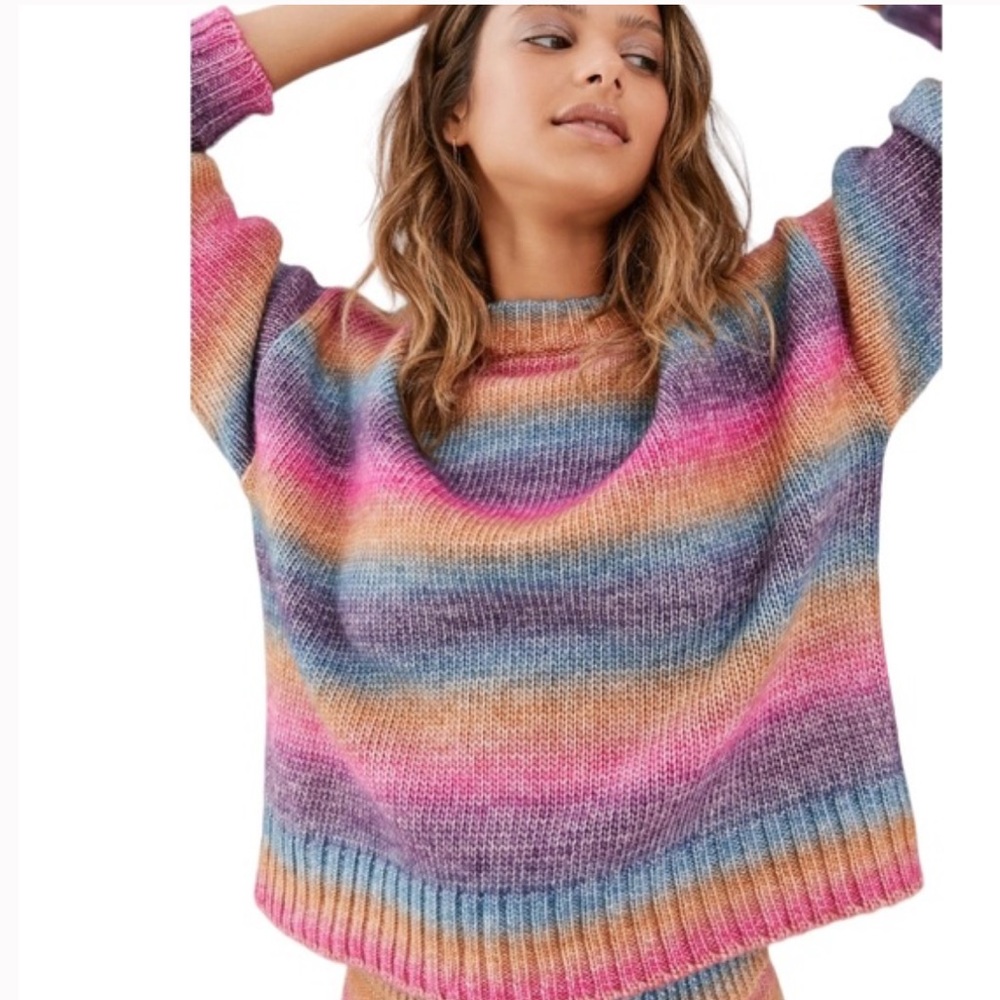 Multicolor Striped Women's Sweater